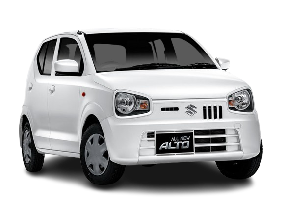 white alto car for rent