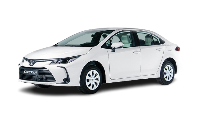 white corolla for rent